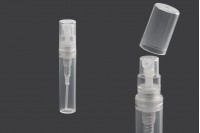 3ml plastic perfume spray sampler bottle with cap