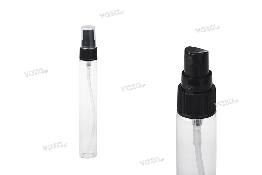 Tube en verre de 50 ml avec vaporisateur pour la pulvérisation