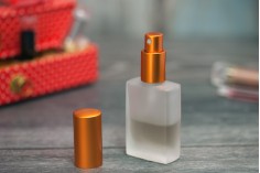 30ml frosted glass perfume bottle with unique design (18/415)