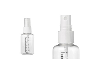 Bouteilles en plastique de 50 ml avec vaporisateur de parfum - 12 pcs