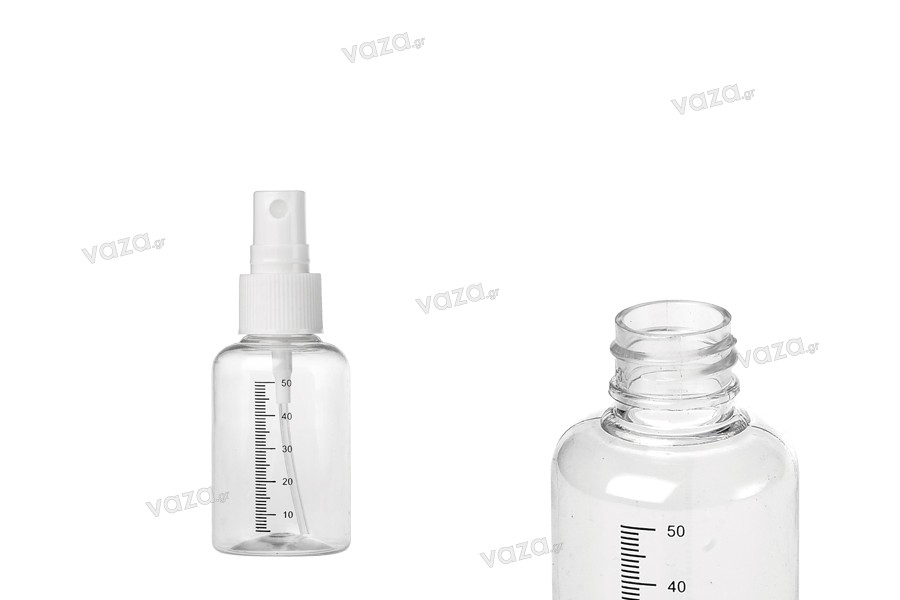 Plastikflaschen 50 ml mit Spray Aroma - 24 Stück
