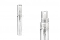 Glass perfume bottle - 5ml - with plastic spray and cap