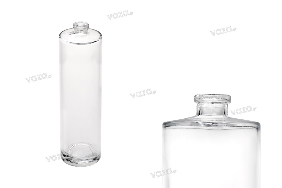 Perfume bottle cylindrical 100ml with secure closure "Crimp" 15 mm