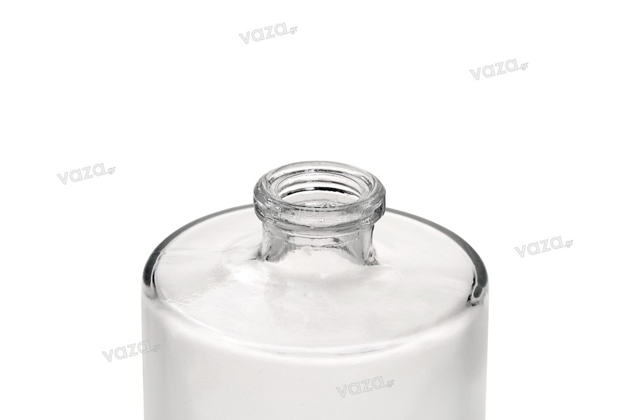 Perfume bottle cylindrical 100ml with secure closure "Crimp" 15 mm