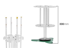 Support de pipette rond tournant - 24 positions (ouverture du trou 14 mm)-εικόνα_προϊοντική