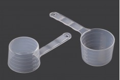 Plastic mezura - dosimetru 50 ml transparent