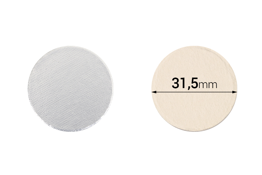 Παρεμβύσματα επαγωγικής σφράγισης (induction sealing) - 31,5 mm (πακέτο 100 τμχ) Παρεμβύσματα επαγωγικής σφράγισης (induction sealing) - 31,5 mm (πακέτο 100 τμχ)
