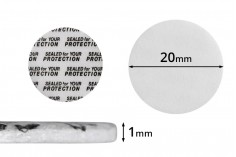 Παρεμβύσματα 20 mm για βαζάκια (κολλάει με την πίεση) - 50 τμχ