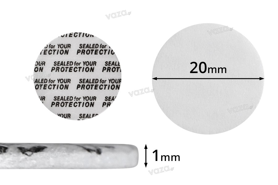 Mbulesa-mbrojtëse për kavanoza 20 mm (ngjitet me presion) - 50 copë