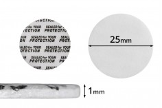 Abdichtscheibe 25 mm für Gläser (schließt mit dem Druck) -50 Stücke