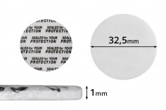 Παρεμβύσματα 32,5 mm για βαζάκια (κολλάει με την πίεση) - 50 τμχ