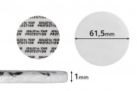 Abdichtscheibe 61,5 mm für Gläser (schließt mit dem Druck) -50 Stücke