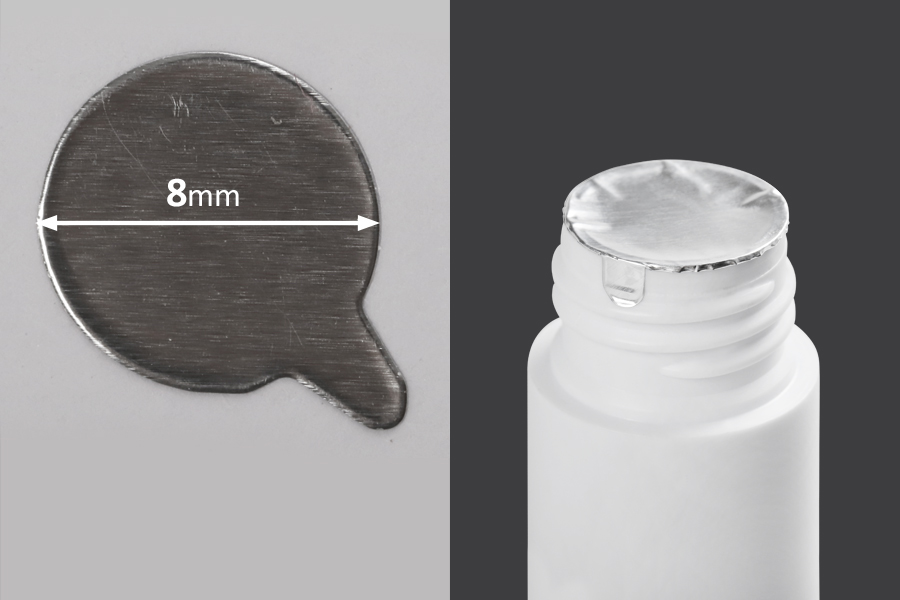 Alüminyum etiket 8 mm gümüş - 180 adet Alüminyum etiket 8 mm gümüş - 180 adet