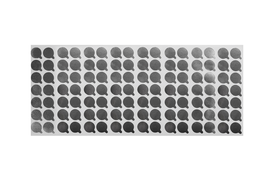 17 mm alüminyum etiket - 112 adet 17 mm alüminyum etiket - 112 adet