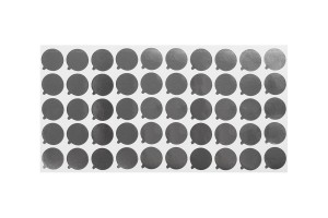 Joint auto-adhésif en aluminium de 18 mm de couleur argent - 50 pcs-2