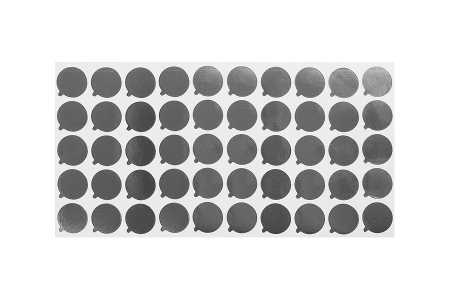 18 mm alüminyum etiket - 50 adet 18 mm alüminyum etiket - 50 adet