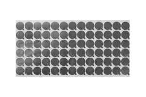 Aufkleber aus Aluminium 22mm silber -78 Stücke-2