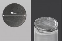 Αυτοκόλλητο παρέμβυσμα αλουμινίου 28 mm - 35τμχ 