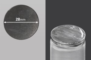 Αυτοκόλλητο παρέμβυσμα αλουμινίου 28 mm - 35 τμχ