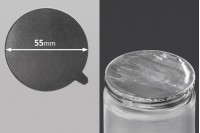 Silver adhesive liner 55 mm  -  8 pcs
