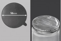 Silver adhesive liner 56 mm-  8 pcs