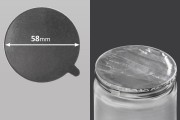 Silver adhesive liner 58 mm-  15 pcs