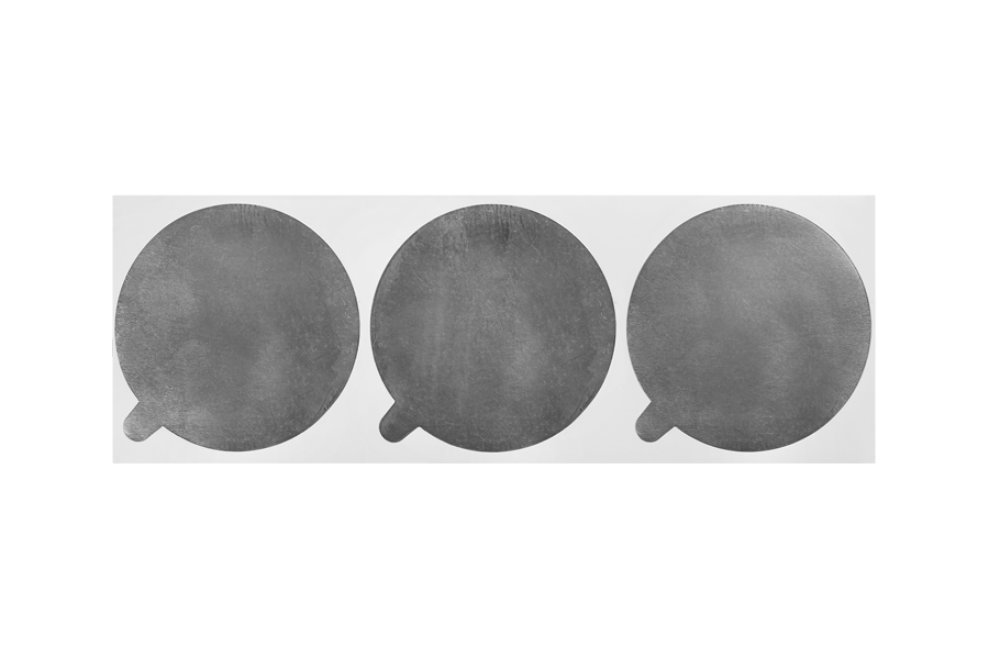 77 mm alüminyum etiket - 3 adet