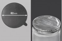Silver adhesive liner 82 mm-  8 pcs
