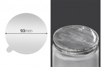 Silver adhesive liner 93 mm  - 3 pcs