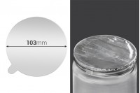 Silver adhesive liner 103 mm  - 3 pcs