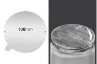 Silver adhesive liner 108 mm  - 3 pcs