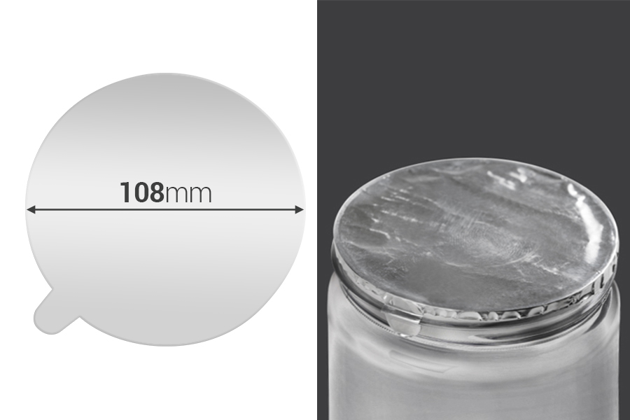 108 mm alüminyum etiket - 3 adet