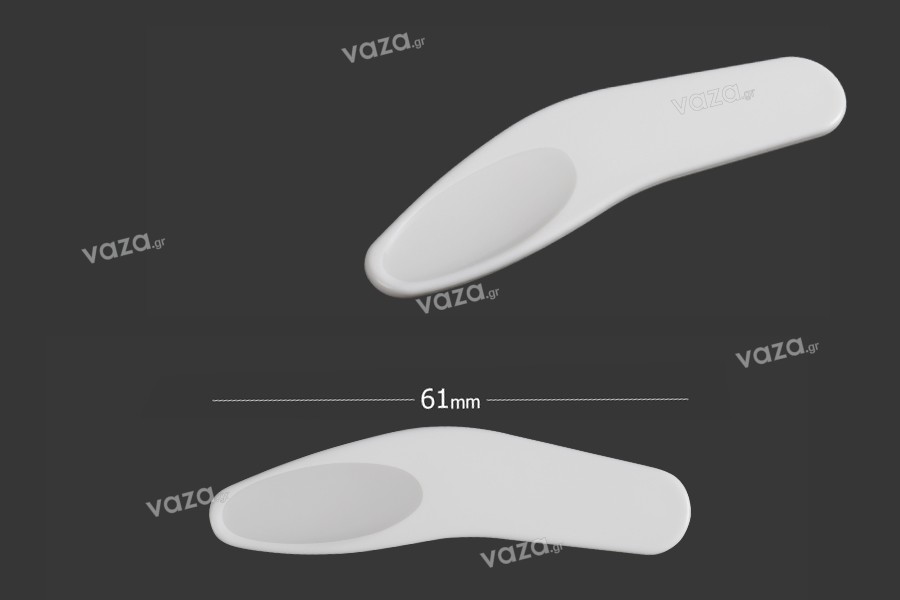 Σπάτουλα για κρέμα πλαστική (PE) λευκή 61 mm - 24 τμχ Σπάτουλα για κρέμα πλαστική (PE) λευκή 61 mm - 24 τμχ