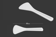 Spatula for plastic cream (PE) white 80 mm - 24 pcs