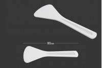 Spatula for plastic cream (PE) white 80 mm - 24 pcs