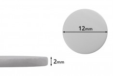 Sigiliu de plastic de 12 mm (PE Foam), alb pentru borcane - ambalaj de 100 de bucăți