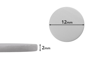 12 mm plastik (PE Foam) conta, kavanozlar için beyaz - 100 adet paket-1