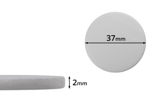 Joint de 37 mm en plastique (PE Foam) blanc - 100 pcs-1