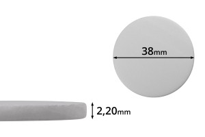 Joint de 38 mm en plastique (PE Foam) blanc - 100 pcs-εικόνα_προϊοντική