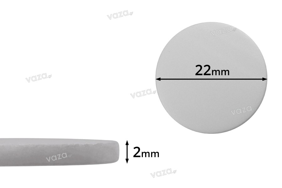 Abdichtscheibe 22 mm aus Kunststoff (PE Foam) weiß - 100 Stücke
