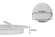 Sotto tappo in plastica (PE), guarnizione interna (46,2 mm)