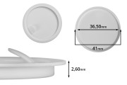 Mbulesë-mbrojtëse plastike (PE) për kavanoza (41 mm)