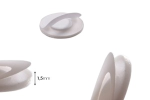 Mbulesë-mbrojtëse plastike me ngjitës në të dyja anët PP18 ngjyrë e bardhë-dimensioni_immagine