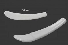 Spatula plastike për krem (PE) e bardhë 51x9 mm - 24 copë