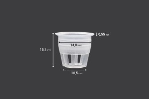 Régulateur de débit - égouttoir en plastique (PE) avec diamètre 14,8 mm - 50 pcs.-3