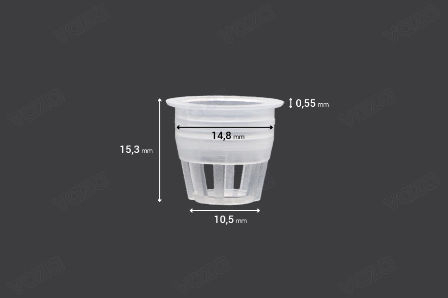 Durchflussregler - Kunststoffablauf (PE) - Durchmesser 14,8 mm - 50 Stk-