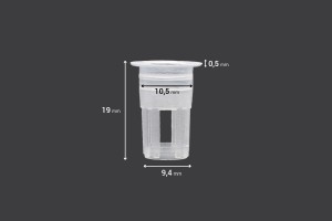 Régulateur de débit - égouttoir en plastique (PE) - diamètre 10,5 mm - 50 pcs-3