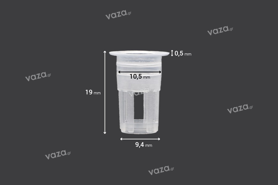 Régulateur de débit - égouttoir en plastique (PE) - diamètre 10,5 mm - 50 pcs