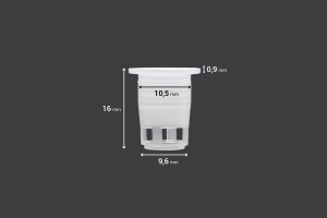 Régulateur de débit - égouttoir en plastique (PE) - diamètre 10,5 mm - 50 pcs-3