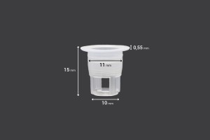 Durchflussregler - Kunststoffablauf (PE) - Durchmesser 11 mm - 50 Stk-εικόνα_σύνθεση